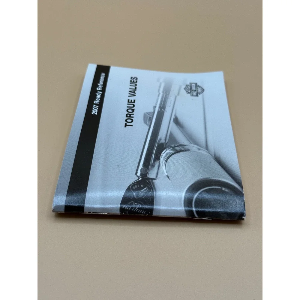 2007 Harley-Davidson Torque Values Ready Reference Manual P/N 99959-07 OEM